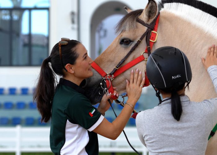 ADEC - Therapeutic Riding Sessions Jessie with client